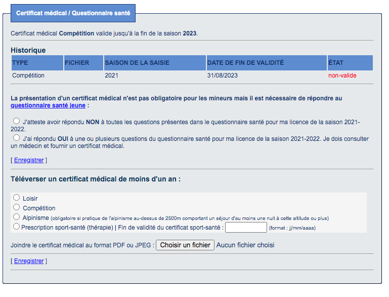 Validation du CM